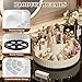 360° Rotate Makeup Organizer, Countertop Skincare Organizer, Large Capacity Multi-Compartment Makeup Brush Lipstick Skincare Organizer, Cosmetic Storage for Dresser Vanity & Bathroom (Beige)