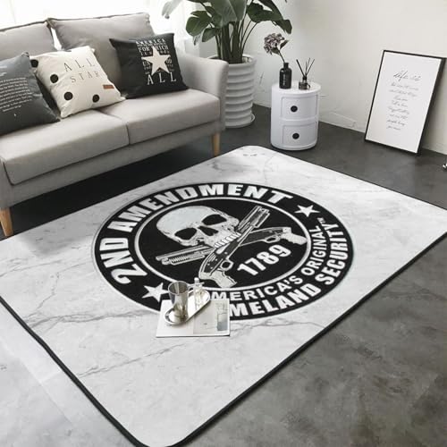 Tapete decorativo negro 203x147 cm suave y antideslizante miniatura 3