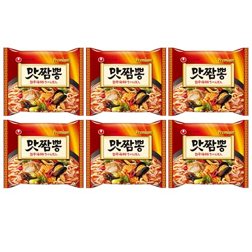 Nongshim 旨辛海鮮ちゃんぽん130g、6食・ 海鮮チャンポンのバリエーション 【韓国食品】■韓国食品■韓国食材■韓国ラーメン組み合わせは自由■ インスタントラーメン■袋ラーメン■ラーメン ■美味しいラーメンのサムネイル