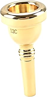 Golden Metal Replacement 12c Trumpet Mouthpiece for Standard Trumpets