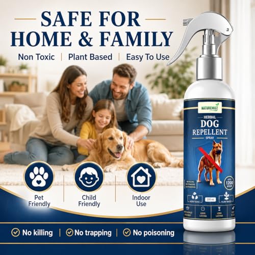 Image of Dog Repellent Spray, Dog Pee & Poop Deterrent for Outdoor Use | Protect Home Gates, Yards, Boundaries & Vehicles from Dog Urine, Feces & Scratches 200ml