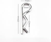 Vista 4 de yueton 50pcs RC Piezas de Coche Camión Buggy Vehículos Shell Reemplazo 1/8 1/10 Escala Doblada Cuerpo Clips