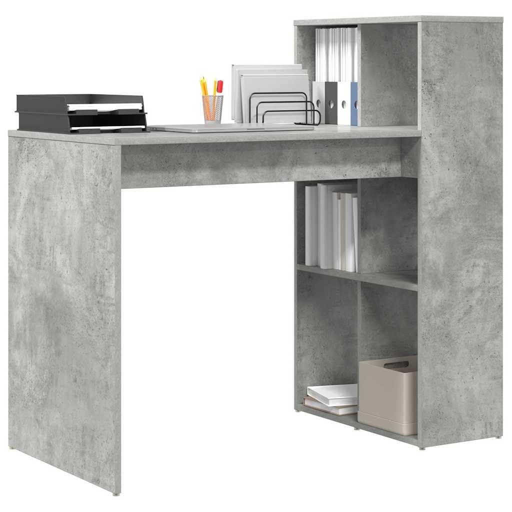 Biurko Szary Cement Drewniany Inżynieria 108 x 55 x 103,5 cm do komputera