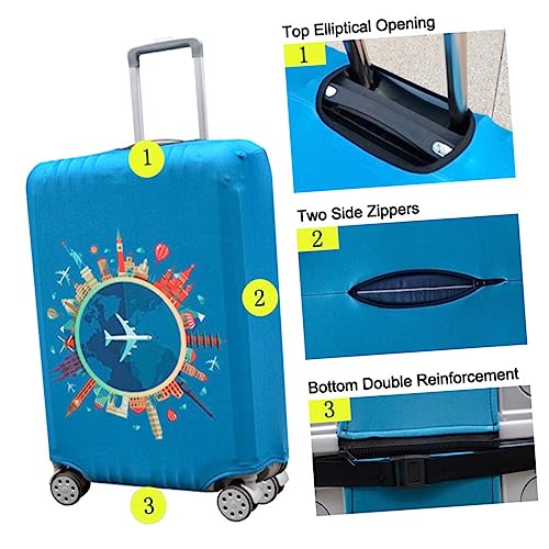 Housse de valise avec fermeture éclair double et ouverture elliptique latérale - 4