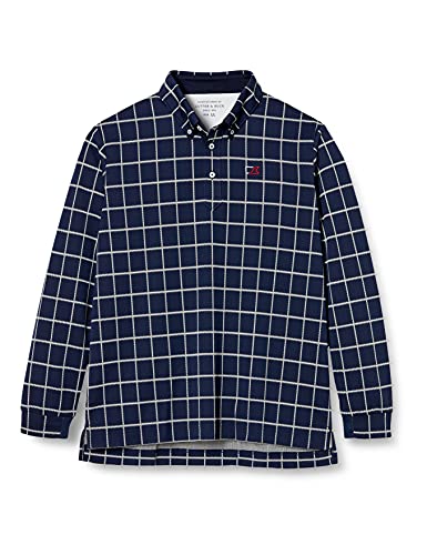 [カッターアンドバック] 長袖シャツ CGMMJB03 メンズ ネイビー 日本 LL (日本サイズ2L相当)