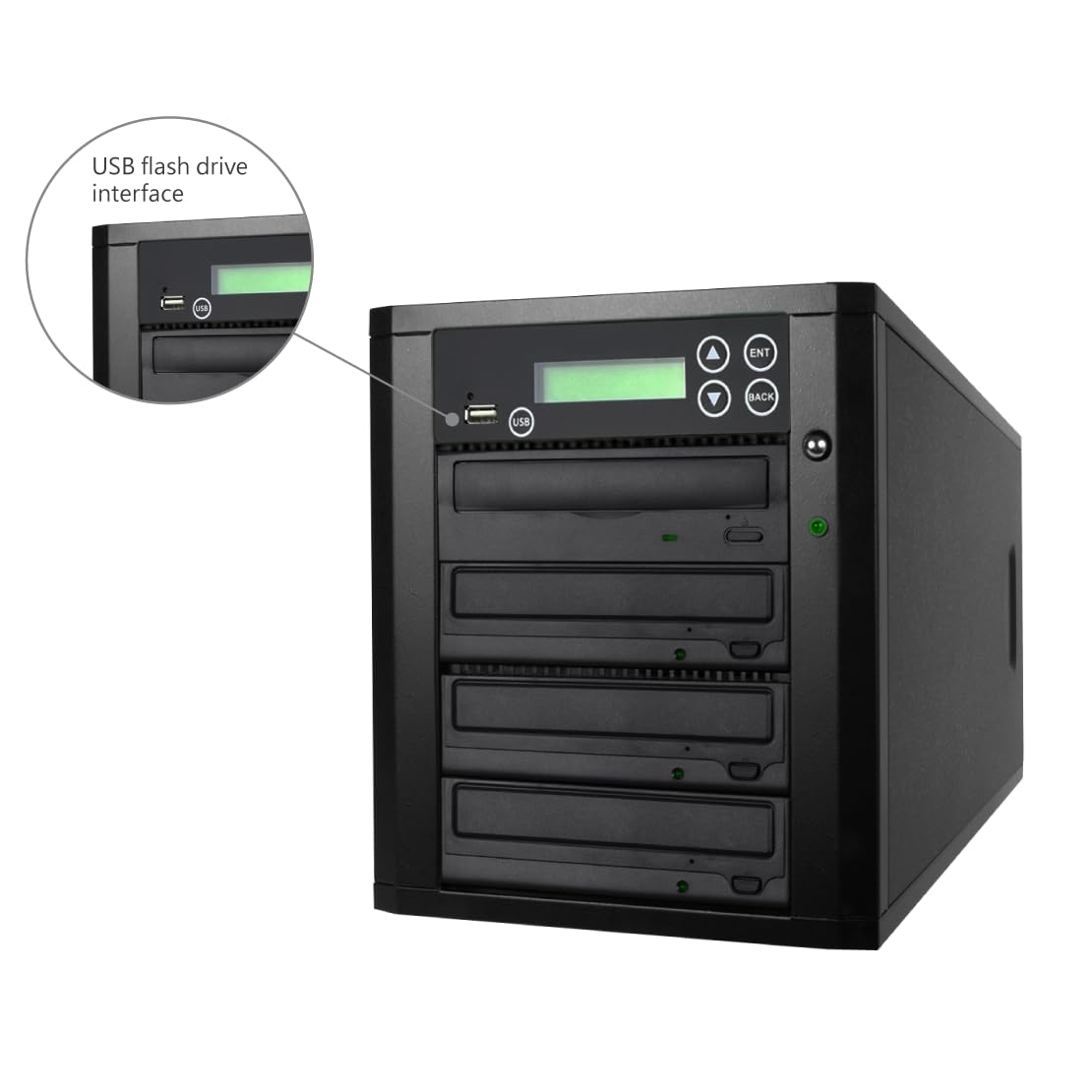 EZ DUPE Media Maven-Duplizierer – 1:3 Flash Media (USB) & Disc (DVD/CD)-Kopierer