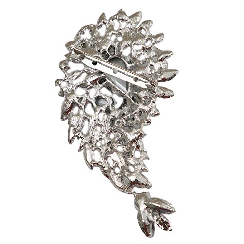 Women's Crystal Brooch Pin - Elegant Design