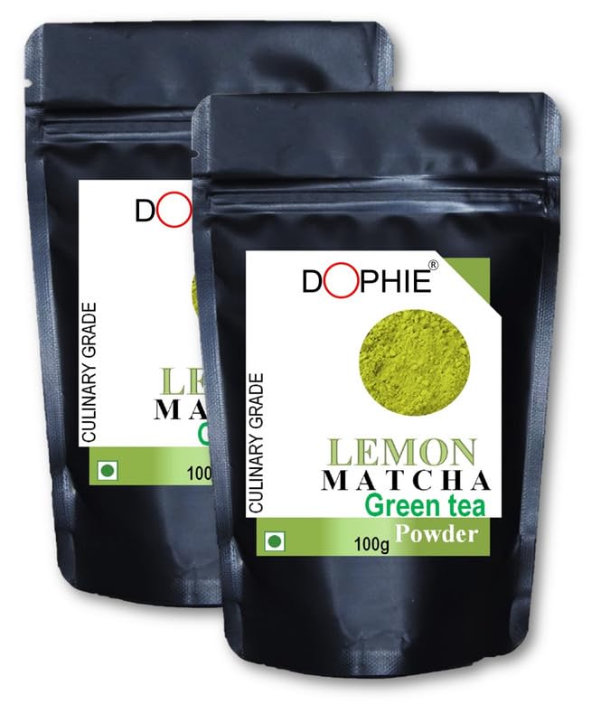 Dophie Matcha Green Tea Powder with Lemon powder100g [PACK-2] Culinary Grade, Delicate green tea flavour with a hint of Lime,More Antioxidants than regular Green Tea (B0BBH8BS52) Amazon Price History, Amazon Price Tracker