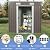 6X4 FT Outdoor Storage Shed, Waterproof Metal Garden Sheds with Lockable Door, Steel Tool Storage Buildings Shed & Outdoor Storage House for Garden, Backyard, Patio, Lawn, Trash Cans(Gray)