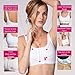 LIPOELASTIC PI Active - Mastectomy Bra, Sports Bra, Post-Surgery Bra, Compression Bra for Women Post-Surgery Front Closure White