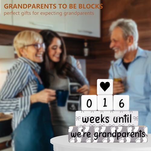 Pregnancy-Announcement-Baby-Reveal-Countdown-Due-Date-Blocks-WeeksDays-Until-Were-Grandparents-Announcing-Pregnancy-Countdown-Blocks-New-Grandparents-To-Be-Expecting-Grandma-Grandpa-Gifts Pregnancy Announcement Baby Reveal Countdown Due Date Blocks WeeksDays Until Were Grandparents Announcing Pregnancy Countdown Blocks New Grandparents To Be Expecting Grandma Grandpa Gifts