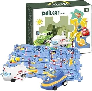 مجموعة العاب سيارة بازل تراك للاطفال الصغار، (13 قطعة) اشكال متعددة والاختيار عشوائي