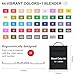 Smart Color Art Art Markers, 44 Coloring Markers and 1 Blender, 45 Pack Alcohol Based Dual Tip Permanent Highlighters with Case, Excellent for Adults Kids Marking Drawing Sketching
