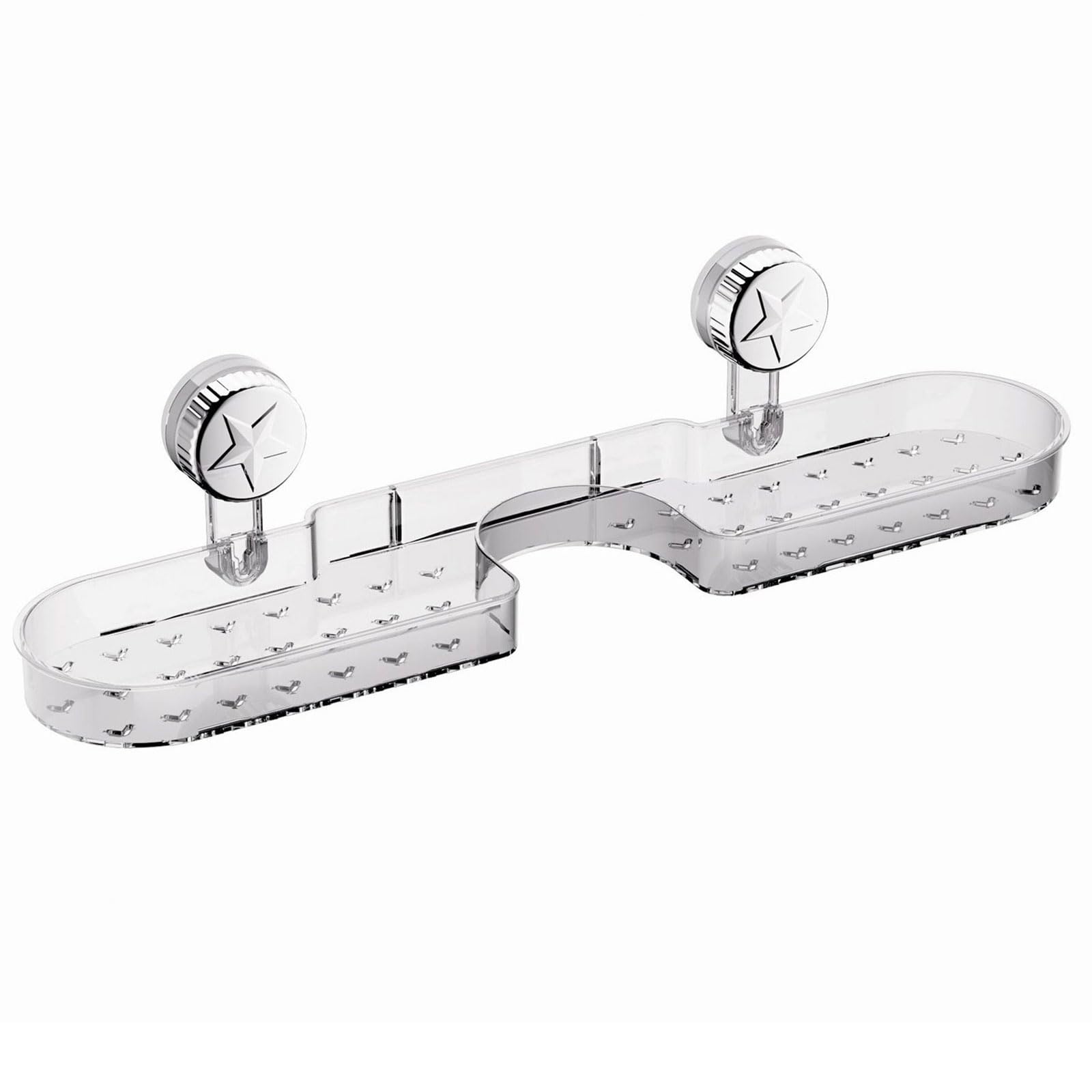 Xjdzineq Suction Cup Shower Caddys, Bath Organizers with Large Capacity, Not Drilling Bathroom Shelf Kitchen Spices Rack Bathroom Shower