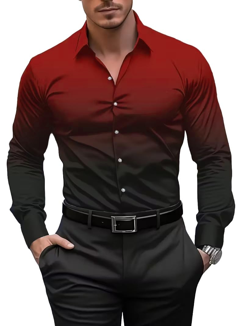 be active Men’s Dyed Cotton | Regular Spread Collar | Long Sleeves | Regular Fit Casual Shirt-picture-33