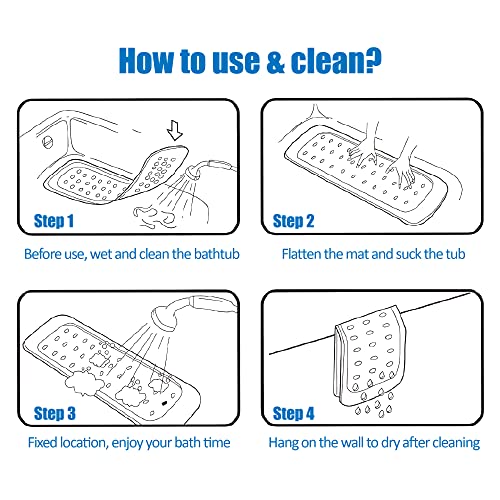 Molfuj Non Slip Sea Turtle Bathtub Mat With Suction Cups, Oval Pebble Shower Mat For Baby Tub,Safety Vinyl Anti-Skid Decoration Bath Mat, Coastal Ocean Beach Nautical Themed Decor Bathroom Accessories #TOP6