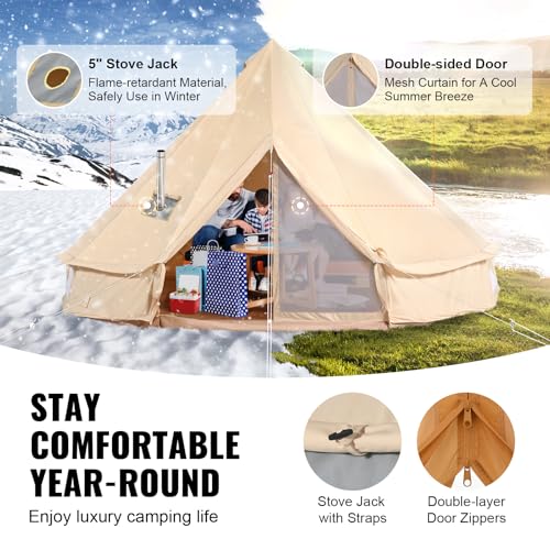 Happybuy 13.1ft Canvas Bell Tent