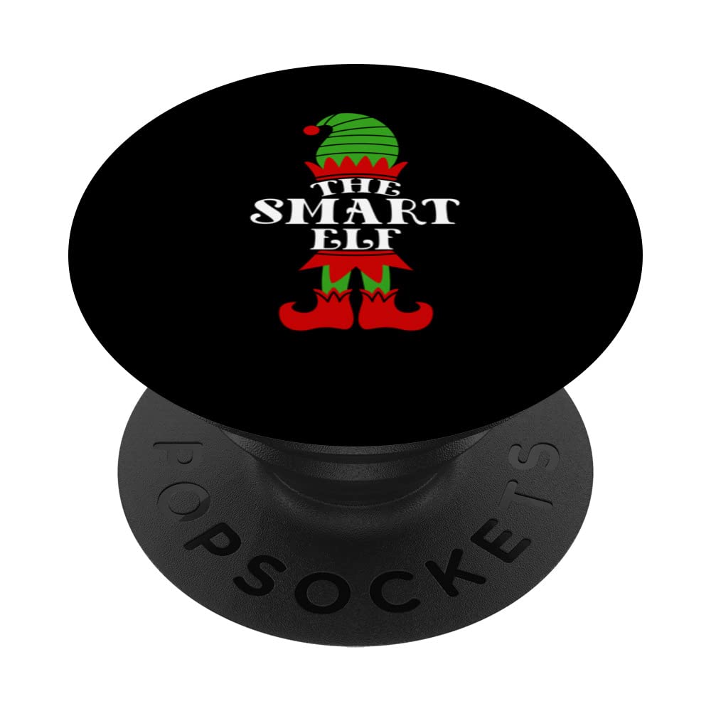 The Smart Elf Christmas Matching Family Coworker Group PopSockets Swappable PopGrip