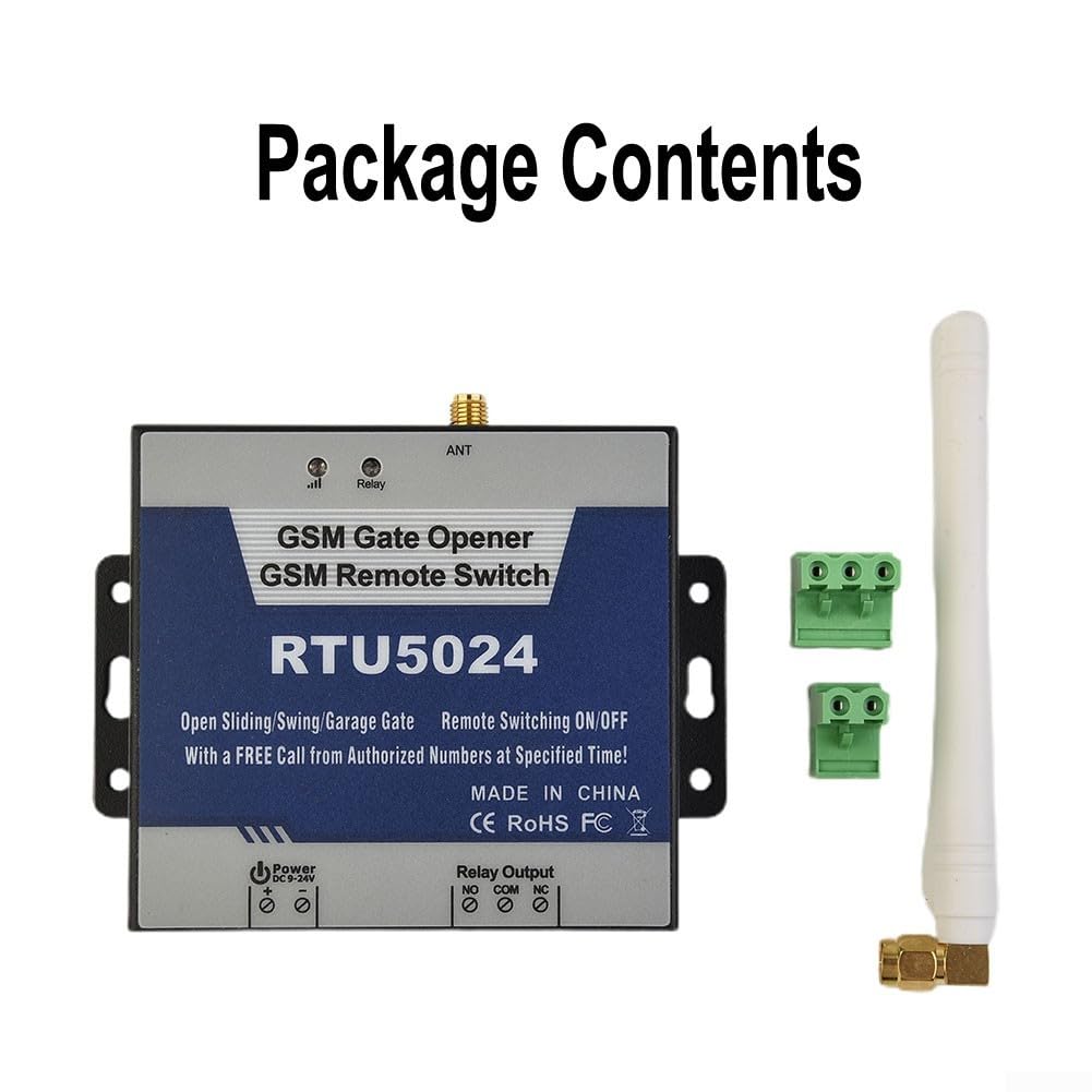 Système de contrôle d'accès GSM RTU5024 Relais d'ouverture de porte GSM pour télécommande de portes et portails par téléphone portable SMS