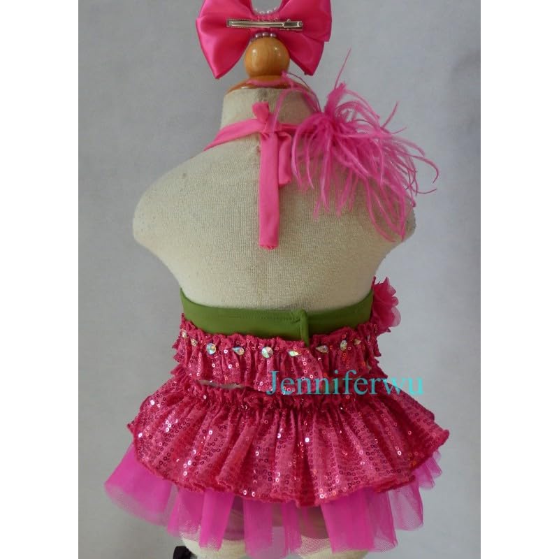 Jenniferwu Two-Pieces Girls Swimsuit Beauty Toddler Swimwear Pageant Bikini Set4