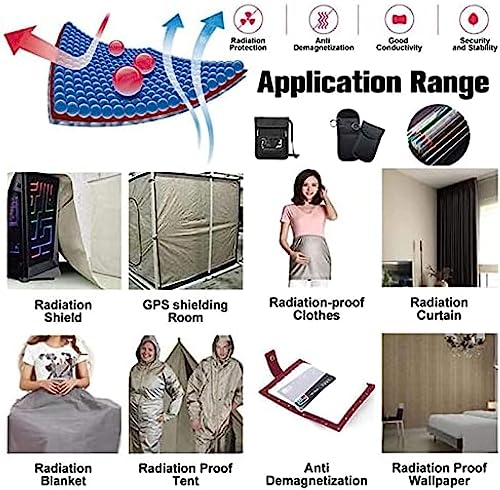 Tecido de blindagem de proteção EMF Folha de tecido Faraday Material bloqueador EMF Material de bloq