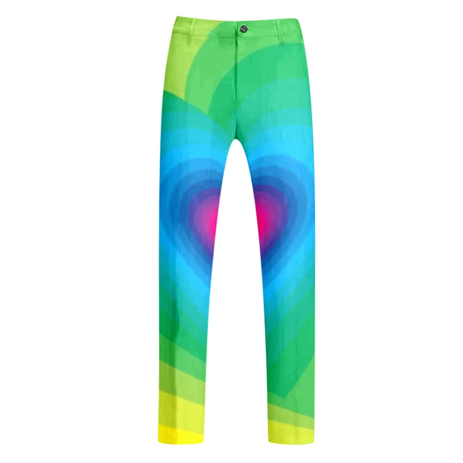 Neon Farbigen Anzug 2 Teiler Herren Lustige Regenbogen Kostüm Blazer Set Slim Fit Sakko + Anzughose Langarm Bunte Faschingskostüme Party Anzugjacke Zweiteiler Set Disco Nachtclub