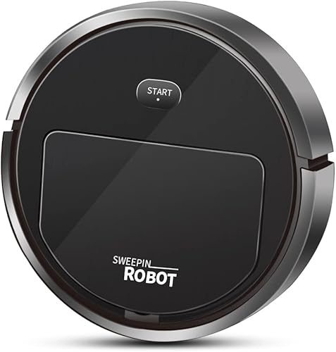 Robot aspirador, robot de barrido, ultra delgado, silencioso, succión súper fuerte de 1800 pa, limpia suelos duros a alfombras de pelo medio,