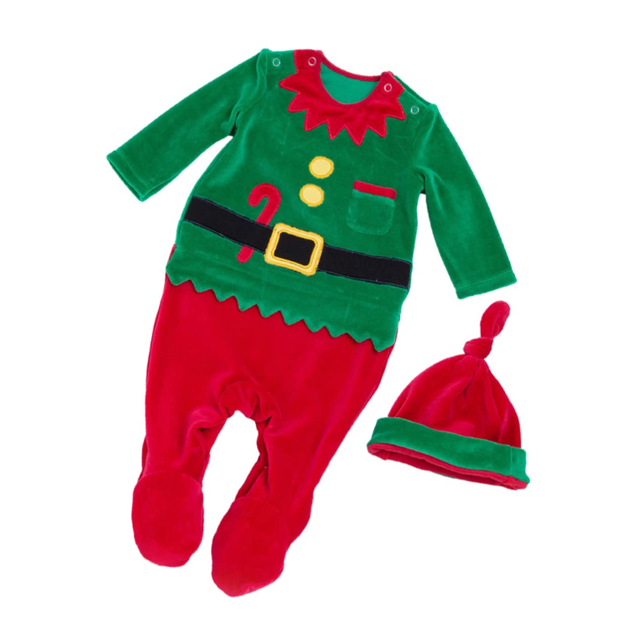 LIFKOME 3 Piezas Mameluco De Navidad Niño Pequeño Monos De Bebés Varones Mameluco De Navidad Bebé Mono Verde Ropa De Recién Nacido Suéter De Niño Mono De Suéteres De