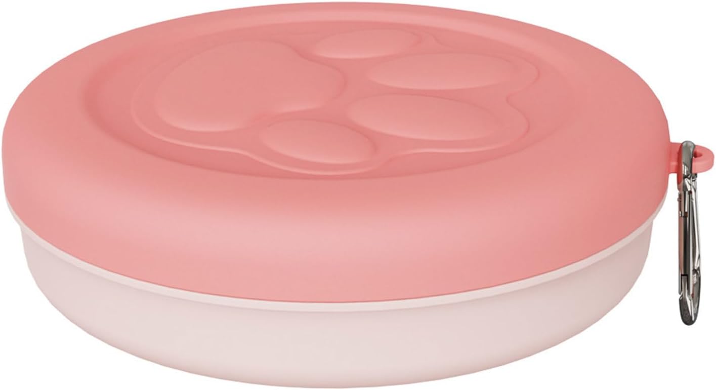 Alimentatori per animali domestici Ciotole da viaggio per cani Ciotola per gatti portatile con coperchio per passeggiate Parcheggio Campeggio Bottiglia d’acqua per cani da viaggio Alimentatori portatili per