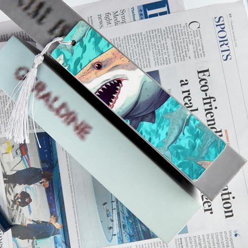 Marque-pages requin à pompons pour vos moments de lecture cocooning - 6