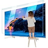 JHshop Film de Protection pour écran de Télévision Suspendu, écrans Plats Incurvés Anti-déflagrants Suspendus Anti-éclatement pour LCD, LED, OLED et QLED