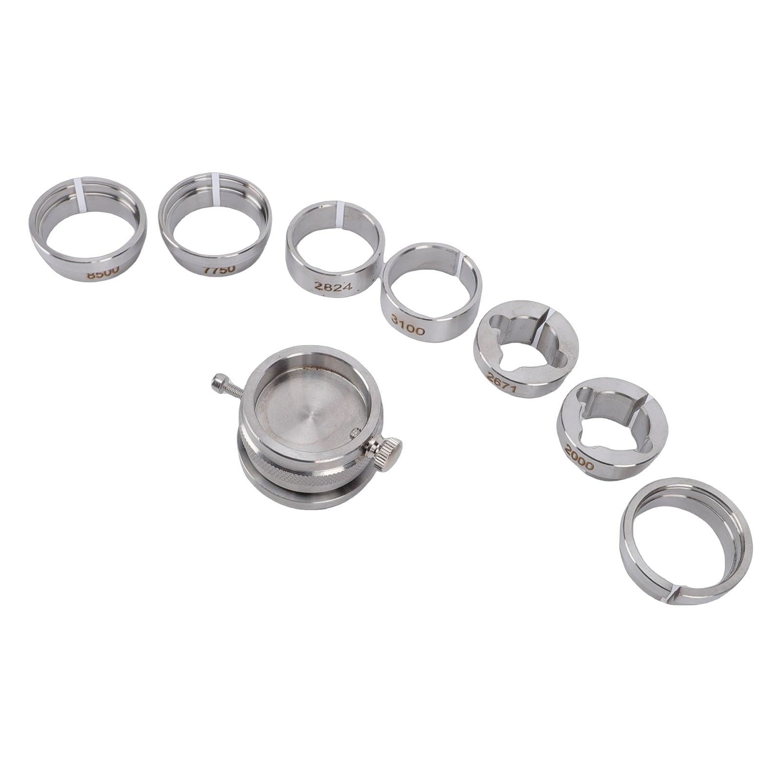 Zestaw Uchwytów do Mechanizmu Zegarka ze Stali Nierdzewnej, 8 szt. Podstawy do Mechanizmu Zegarka z Pasowaniem 2824-2671-7750-2000-8500-3100-3135, Narzędzie Naprawy