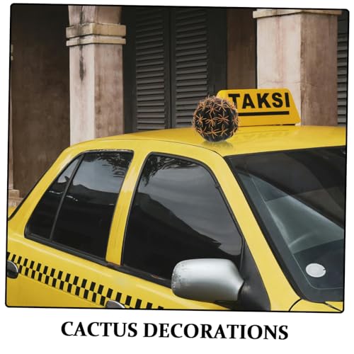 Decoración de cactus artificial pequeña y llamativa para coche 3