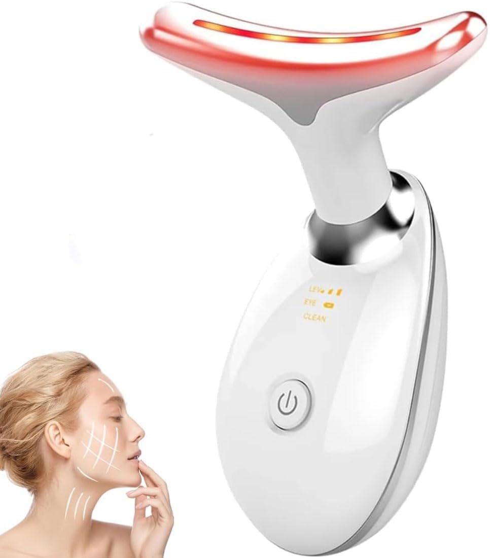 True Beauty Glow Facial Massager, 7 LED Facial Sculptor, Elektrische Gezichtsmassager, Verstevigende Rimpel Verwijdering Facial Massager Tool voor Gezicht en Hals, Gezicht Sculpting Apparaat Tool voor