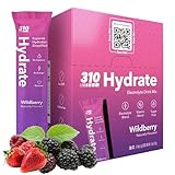 310 Nutrition Sugar Free Electrolytes Powder - Instant Hydration Packets for Daily Fluid Balance - Caffeine-Free Rehydration Drink Mix w/ Vitamins, Low Calorie & Keto Friendly - Wildberry 30 Singles
