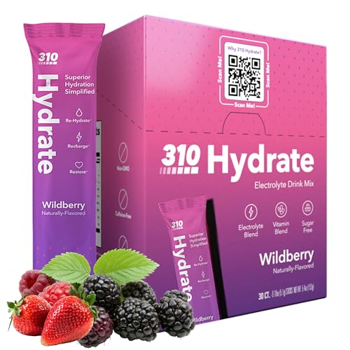 310 Nutrition Sugar Free Electrolytes Powder - Instant Hydration Packets