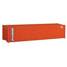 Walthers SceneMaster HO Scale Model of Genstar Orange, Blue, White 40 Corrugated Container,949-8152