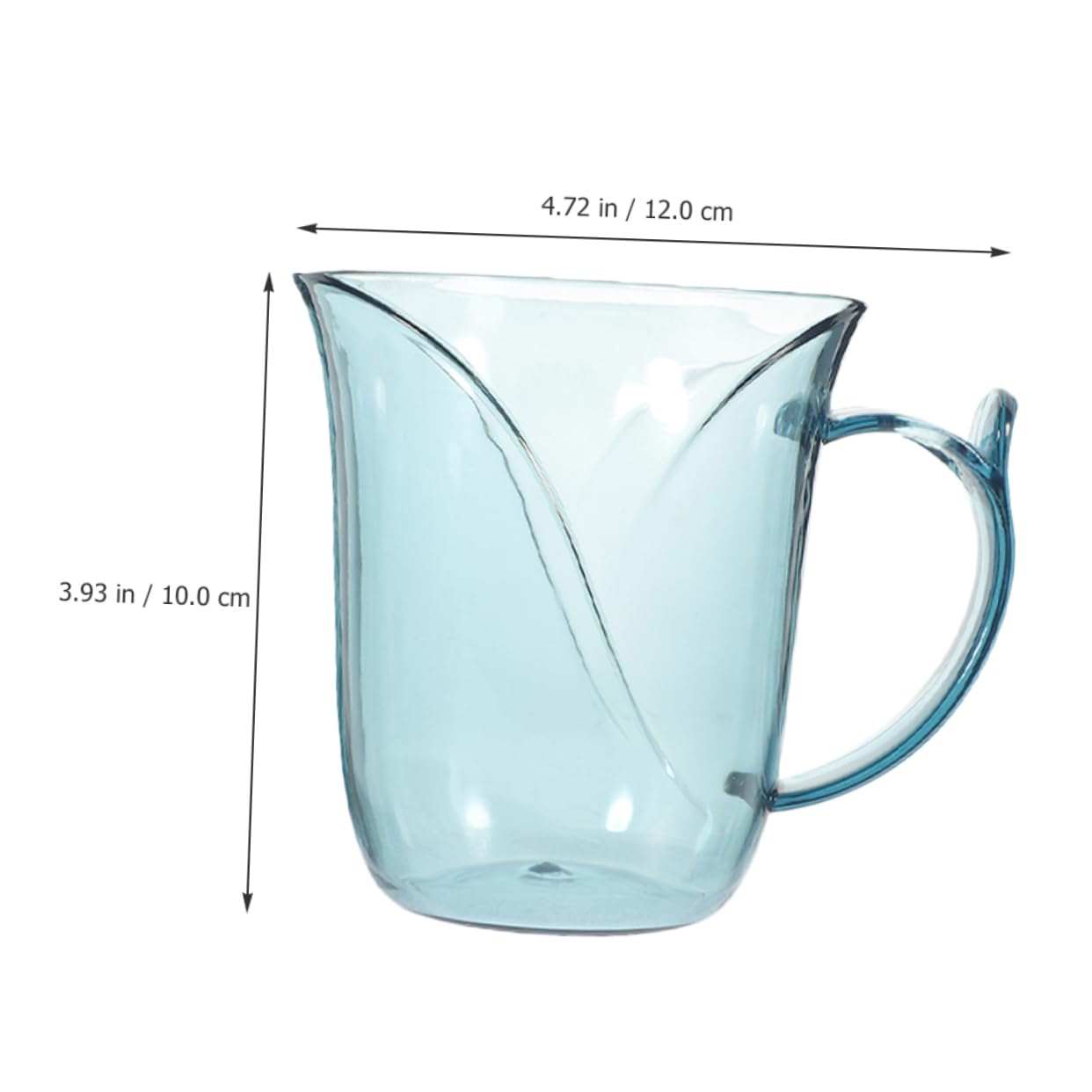 PRETYZOOM 4pcs Transparent Mouthwash Cups for Bathroom Simple Reusable Toothbrush Mugs for Toothbrush and Toothpaste Storage Family Use Lightweight Design for Daily Oral Care