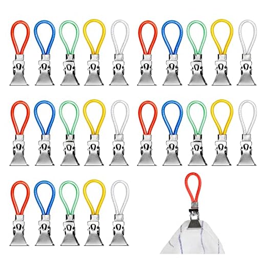 Toallero, Clips Para Trapos, Clip Para Colgar Telas, Ganchos para el hogar, cocina, baño, armarios, toallas colgantes, 25 paquetes