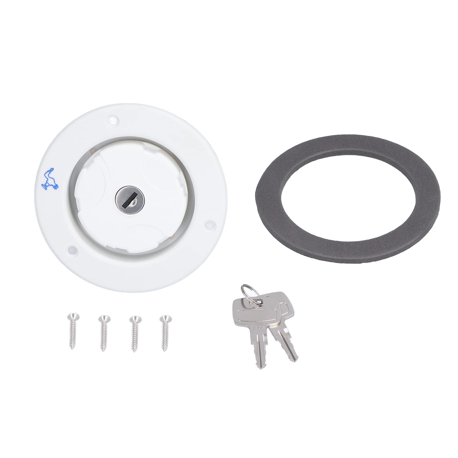 Bouchon de Remplissage D'entrée D'eau Par Gravité Avec 2 Clés Serrure Accessoires de Remplacement de Fuite équipement Universel de Preuve Pour Camping Car Remorque Caravane