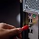 Retoo Aux Chinch, 3,5mm Klinke auf 2 x Cinch 150cm Lang, Cinch Stecker RCA (rot/weiß) auf 3,5mm für Hi-Fi, Stereo-Anlagen, Receiver, Audiogeräte, Cinch-Adapterkabel für Kopfhörerbuchsen, Y-Audiokabel