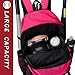 Hsmihair Baseball Bag - Baseball Backpack With External Helmet Holder for Baseball, T-Ball & Softball Equipment & Gear for Youth and Adults,Holds 4 Bats, Helmet, Gloves, Cleats, Shoe Helmet Holder