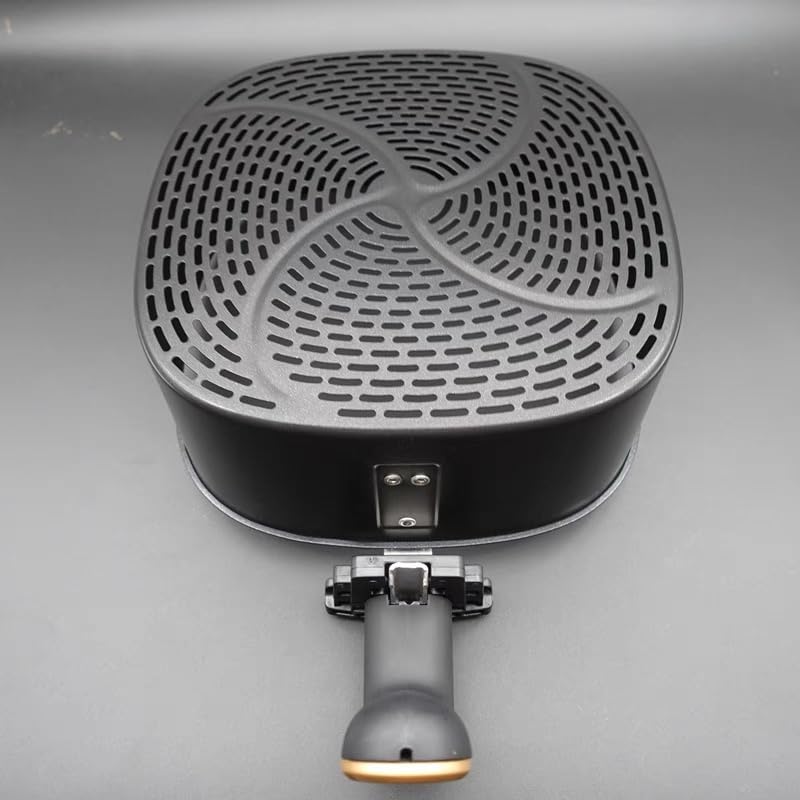 Top view of the Oulice Air Fryer Basket showing perforated base