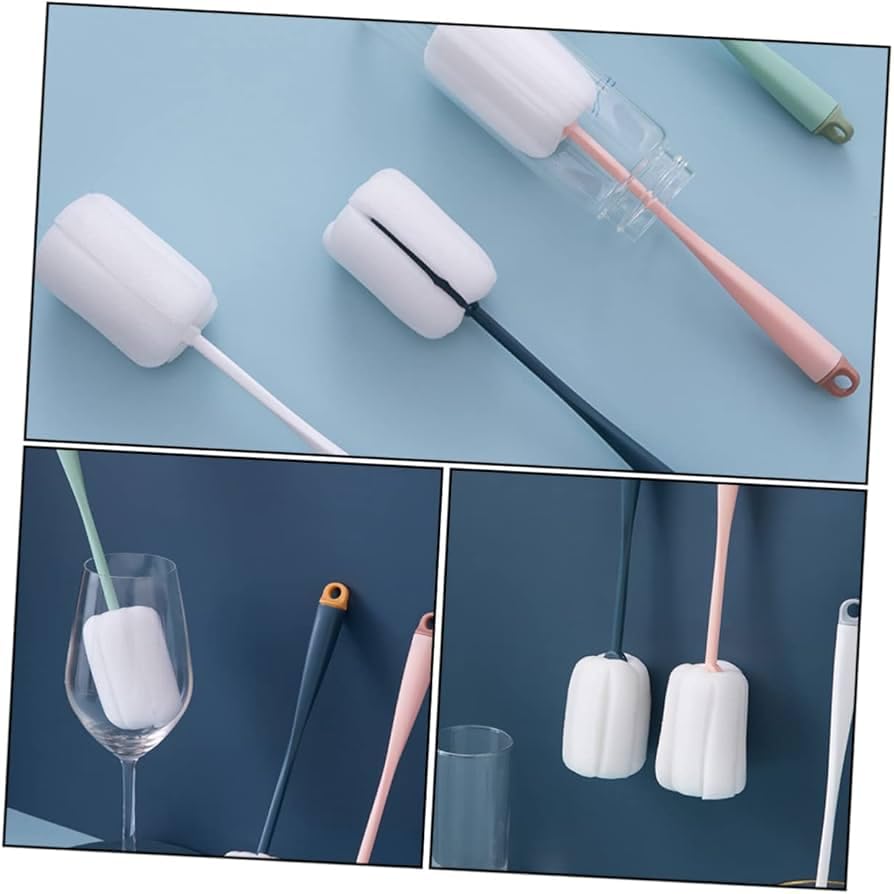 Bottle Deep Cleaner Sponge Brush, No Scratch Material, Pack of 2 2