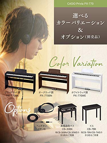 Casio PX-770BN 88keys Chêne piano numérique Clavier électronique 18 W 1391 mm 299 mm 798 mm 31,5 kg USB Type B - Les Beatles, Paul McCartney, John Lennon, RIngo Starr, George Harrison Casio PX-770BN 88keys Chêne piano numérique Clavier électronique 18 W 1391 mm 299 mm 798 mm 31,5 kg USB Type B – Image 8