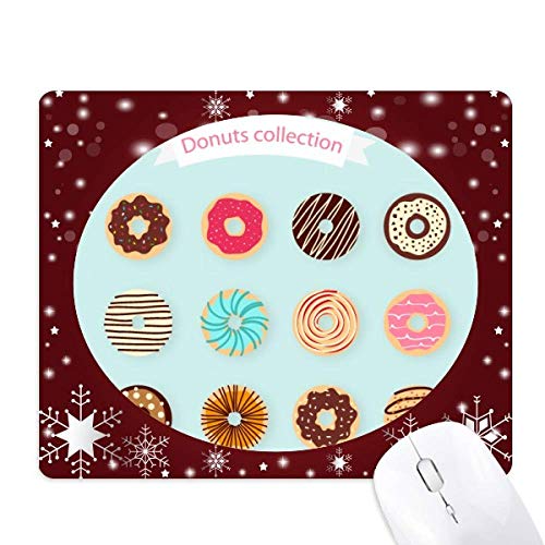 Tapis de souris dessert sucré à motif hivernal et texture micro-tissée