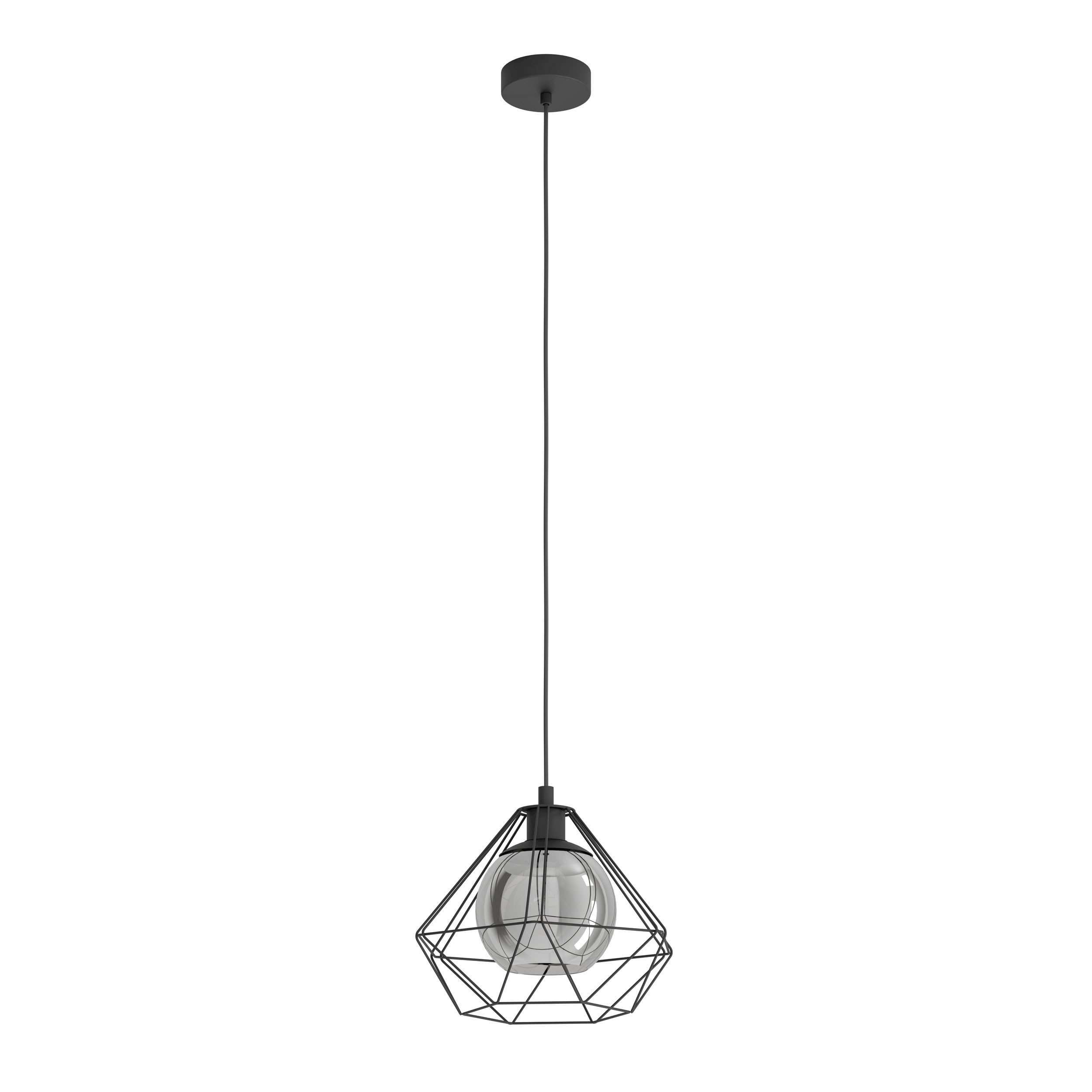 Eglo Vernham Black Geometric Pendant Light