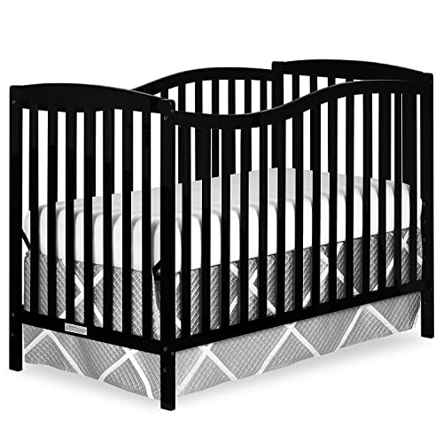 Image of Dream On Me Chelsea 5-In-1 Convertible Crib In Black, JPMA Certified