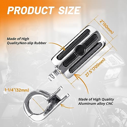 Oumurs 2146HL02701 1-1/4 Inch Motorcycle Foot Pegs thumb #3