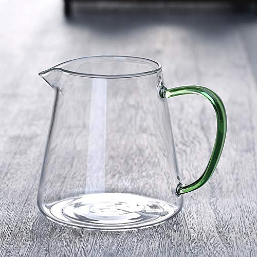 Dzbanek do herbaty ze szkła borokrzemianowego, okrągły, odporny na ciepło, z zaparzaczem do herbaty, mlekiem, herbatą Oolong, 750 ml.